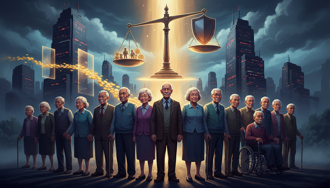 la gauche milite pour une réforme fiscale des multinationales afin de protéger les retraités et les personnes handicapées de toute charge financière supplémentaire.