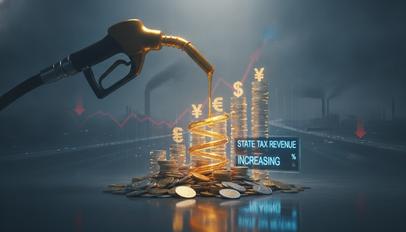 découvrez comment la hausse des prix du carburant permet à l'état d'augmenter ses recettes fiscales, malgré un recul des taxes dû au ralentissement économique.